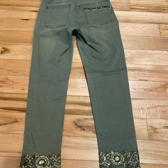 Desigual Green Jeans Size 38 - Picture 3 of 6